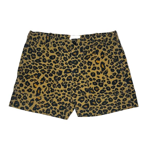 Laurence Doligé Paris Leopard Print 4" Cargo Shorts size Small/Medium - Picture 5 of 12